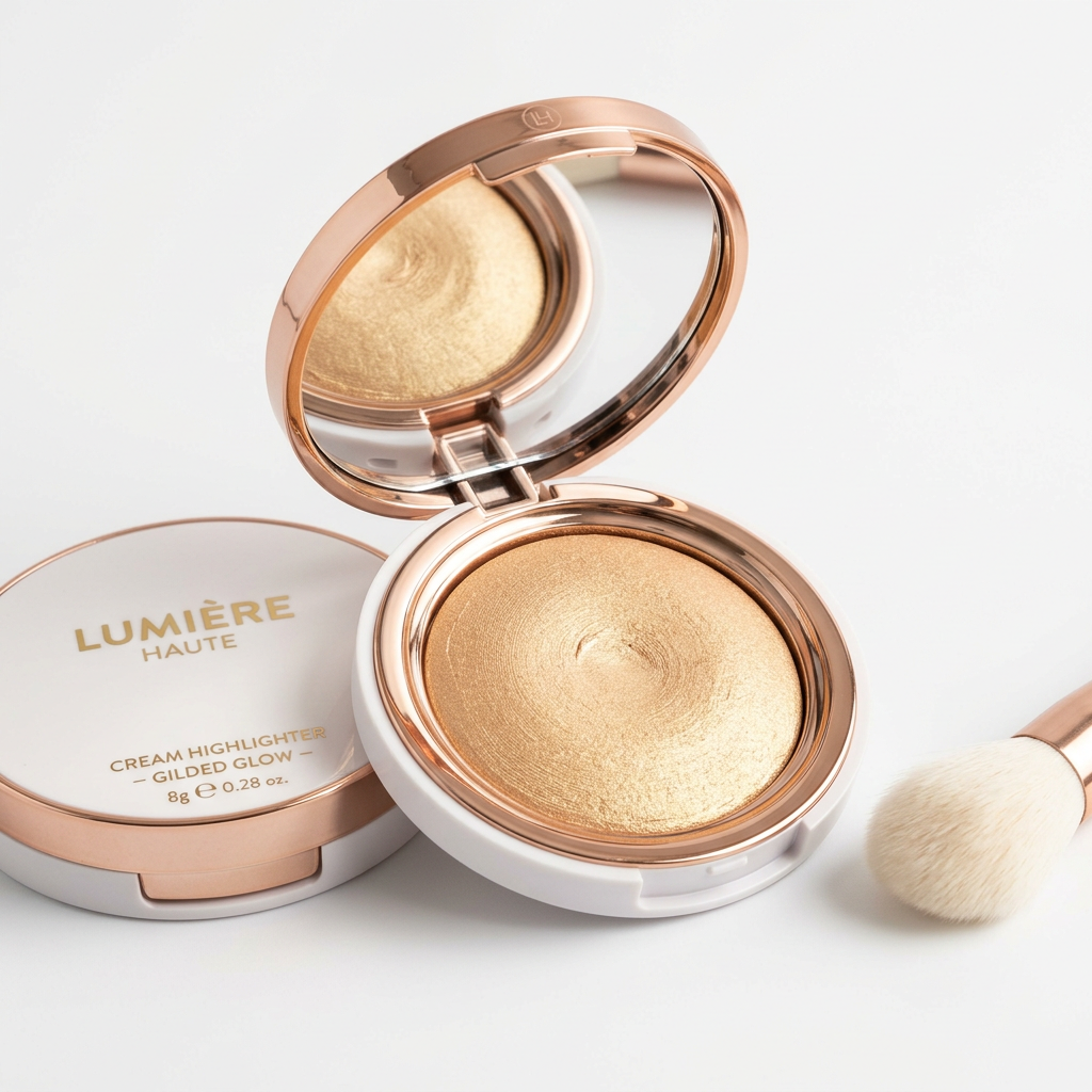 Highlighter crème illuminateur fond blanc