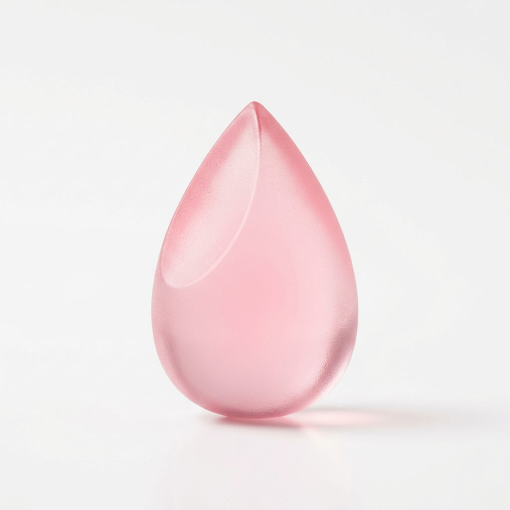 Éponge de maquillage en silicone fond blanc