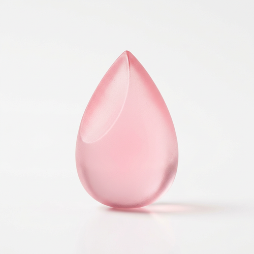 Éponge de maquillage en silicone fond blanc